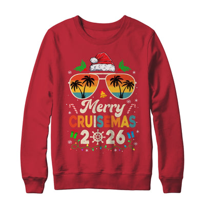 Merry Cruisemas 2026 Christmas Santa Reindeer Cruise Retro Shirt & Sweatshirt | siriusteestore