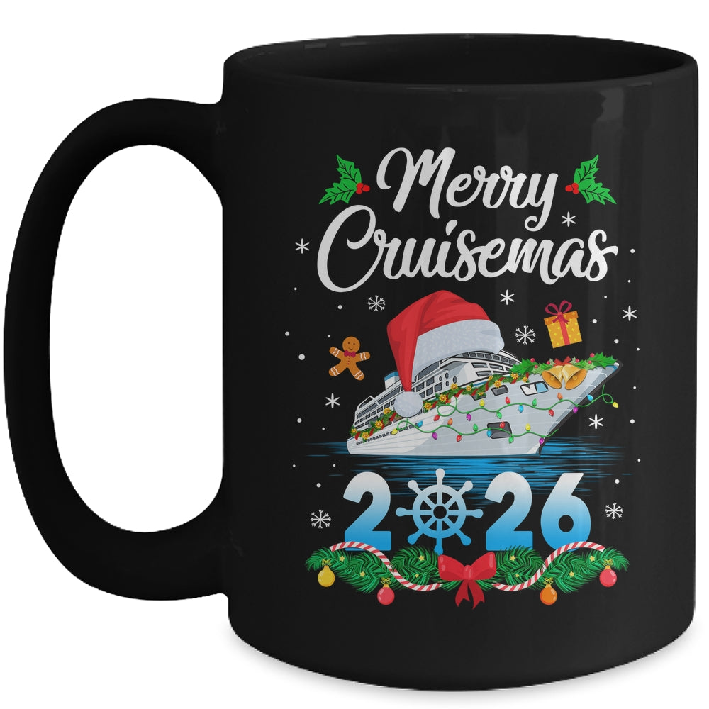 Merry Cruisemas 2026 Christmas Santa Reindeer Cruise Ship Mug | siriusteestore