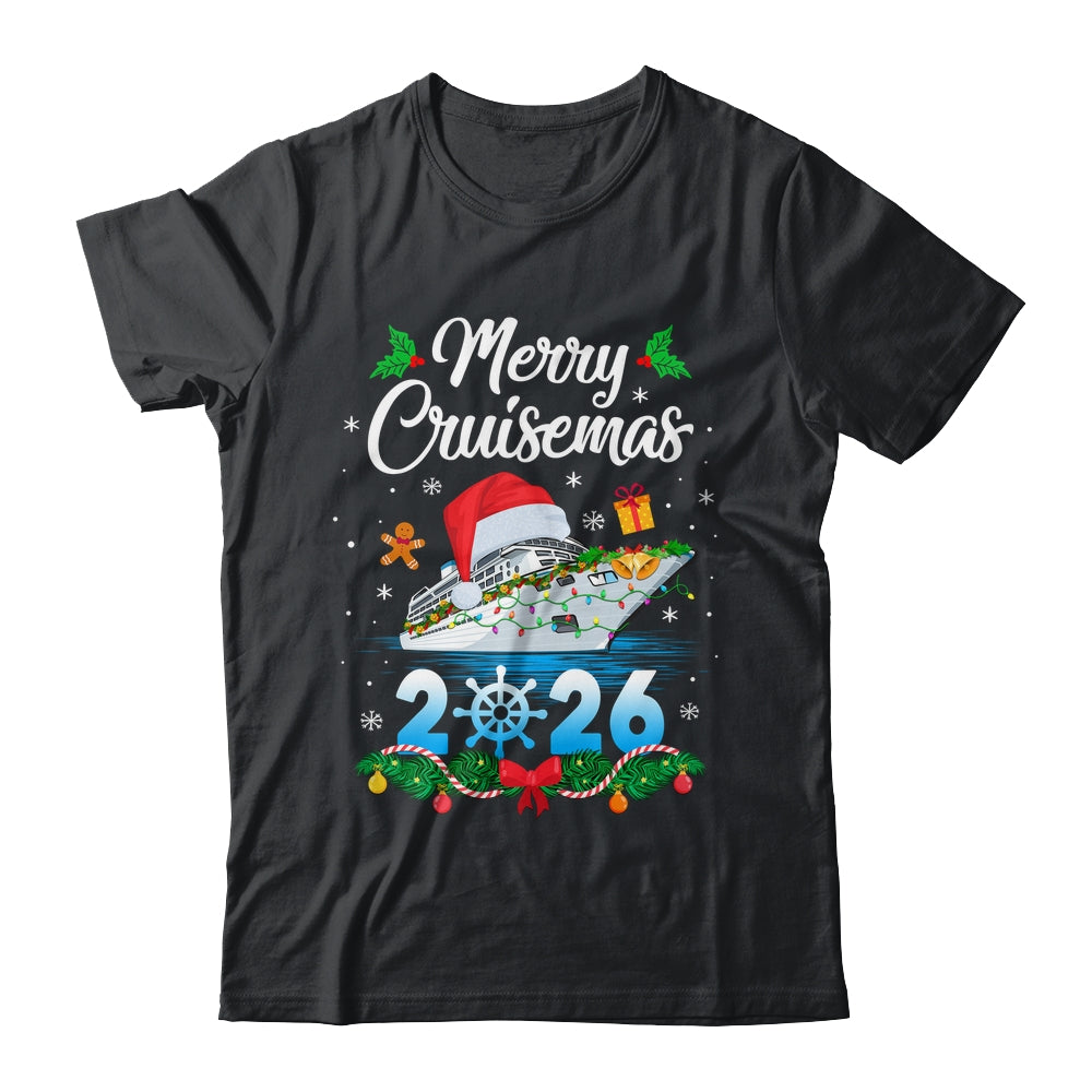 Merry Cruisemas 2026 Christmas Santa Reindeer Cruise Ship Shirt & Sweatshirt | siriusteestore
