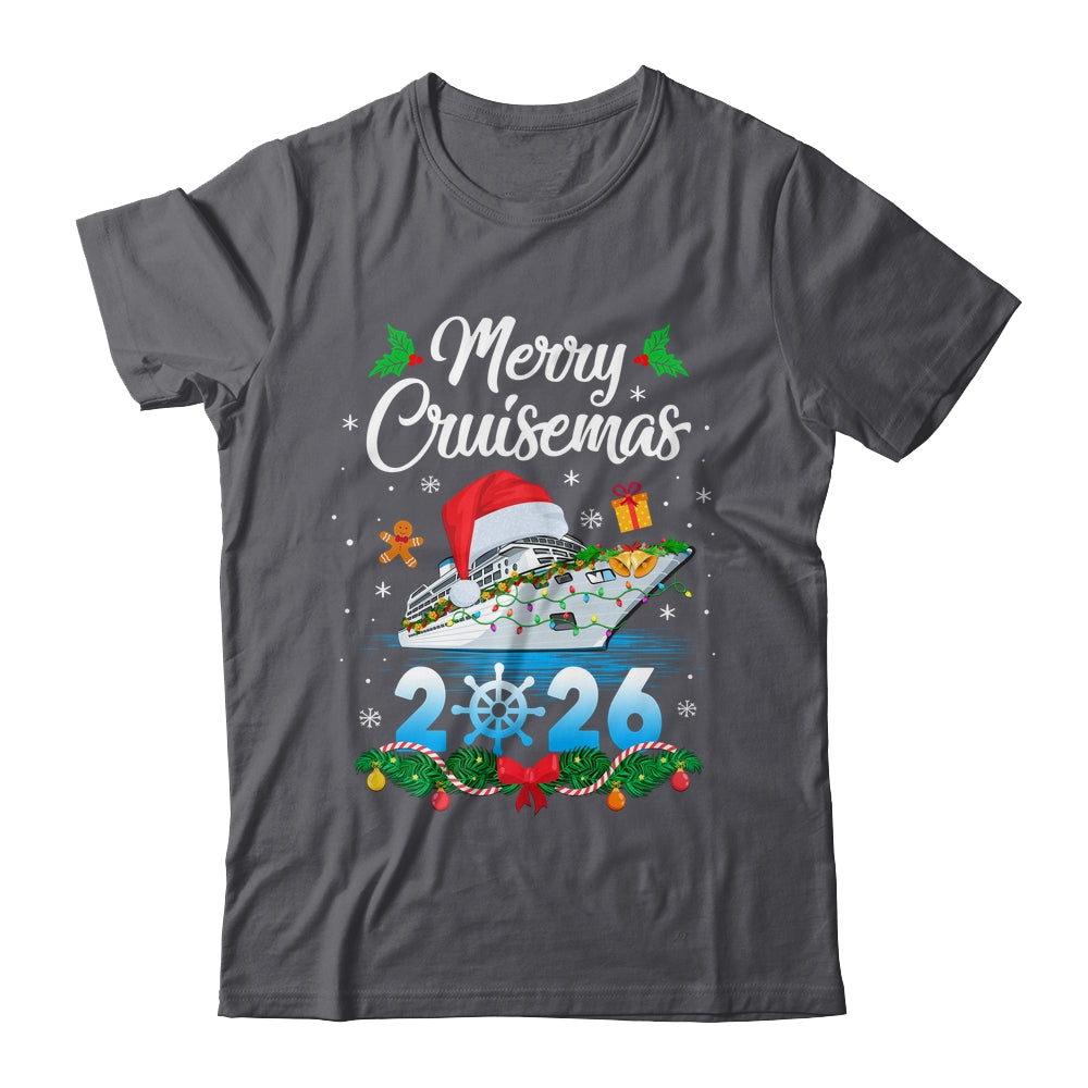 Merry Cruisemas 2026 Christmas Santa Reindeer Cruise Ship Shirt & Sweatshirt | siriusteestore