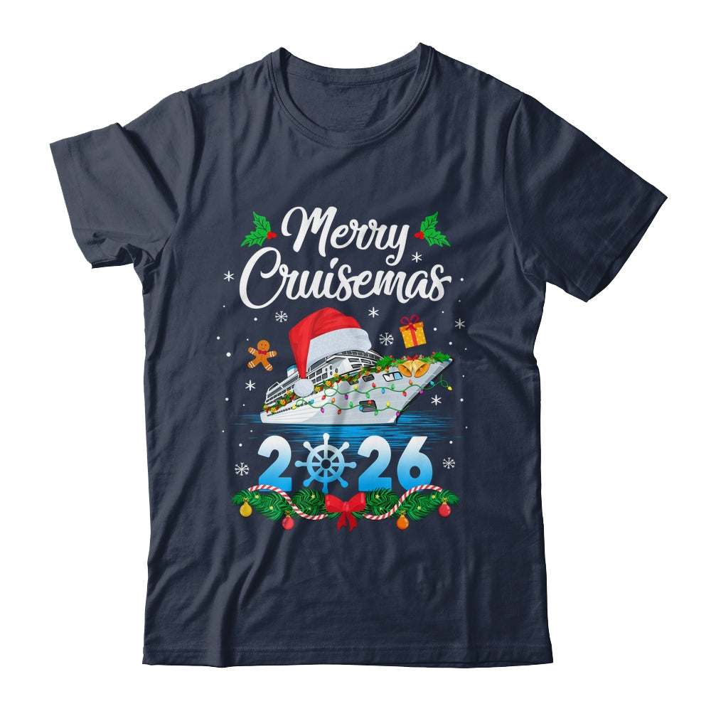 Merry Cruisemas 2026 Christmas Santa Reindeer Cruise Ship Shirt & Sweatshirt | siriusteestore