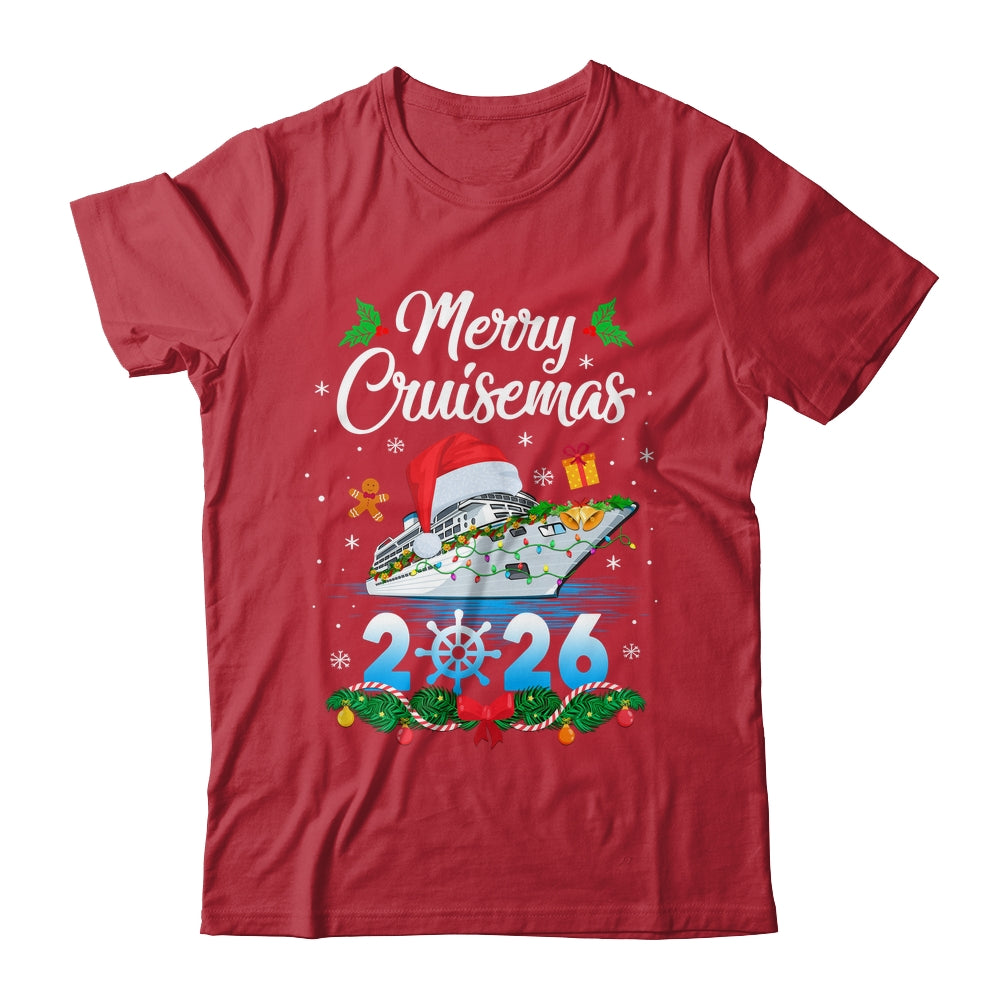 Merry Cruisemas 2026 Christmas Santa Reindeer Cruise Ship Shirt & Sweatshirt | siriusteestore