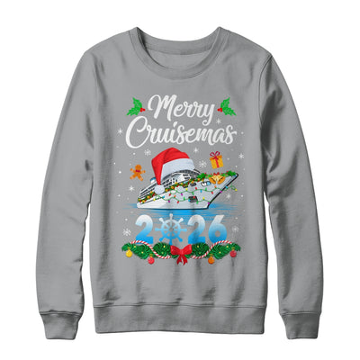 Merry Cruisemas 2026 Christmas Santa Reindeer Cruise Ship Shirt & Sweatshirt | siriusteestore