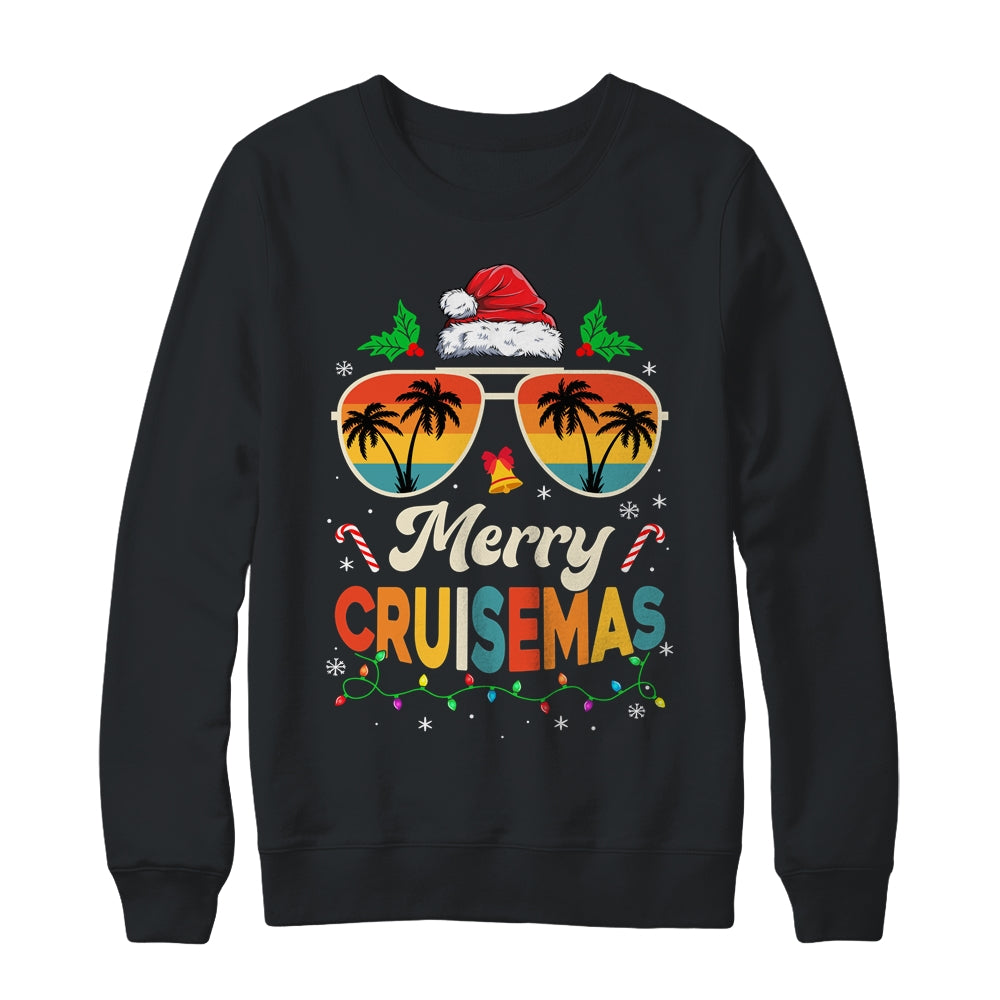 Merry Cruisemas Christmas Family Santa Reindeer Cruise Retro Shirt & Sweatshirt | siriusteestore