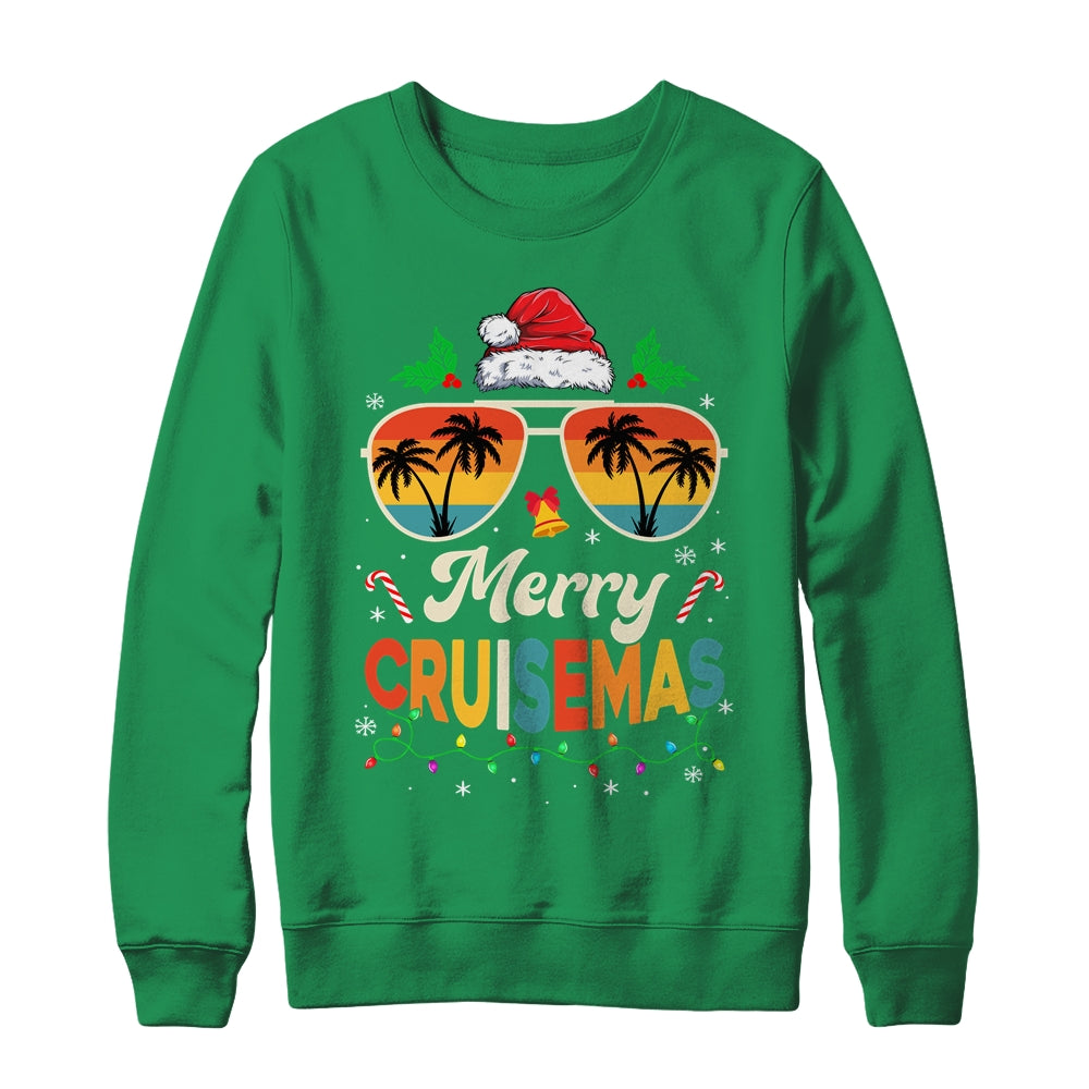 Merry Cruisemas Christmas Family Santa Reindeer Cruise Retro Shirt & Sweatshirt | siriusteestore