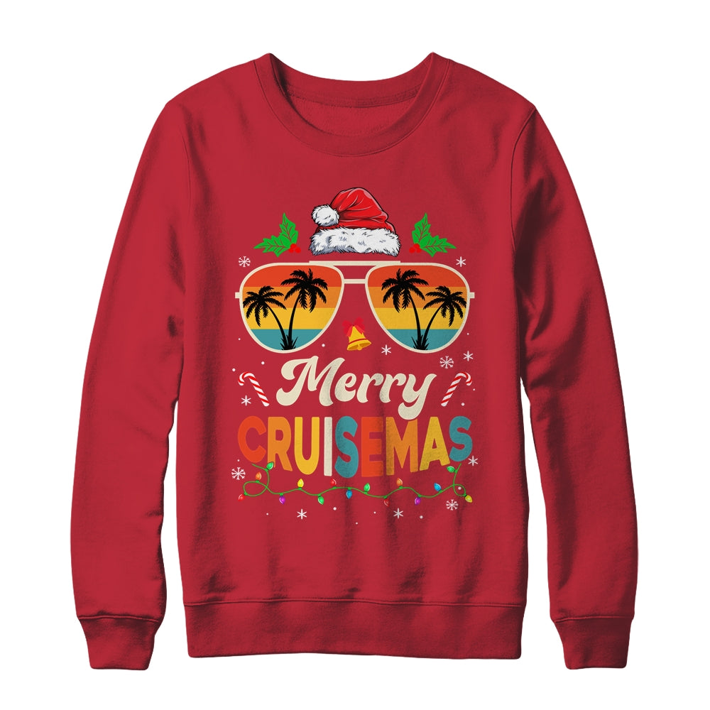 Merry Cruisemas Christmas Family Santa Reindeer Cruise Retro Shirt & Sweatshirt | siriusteestore