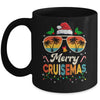 Merry Cruisemas Christmas Family Santa Reindeer Cruise Retro Mug | siriusteestore