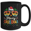 Merry Cruisemas Christmas Family Santa Reindeer Cruise Retro Mug | siriusteestore