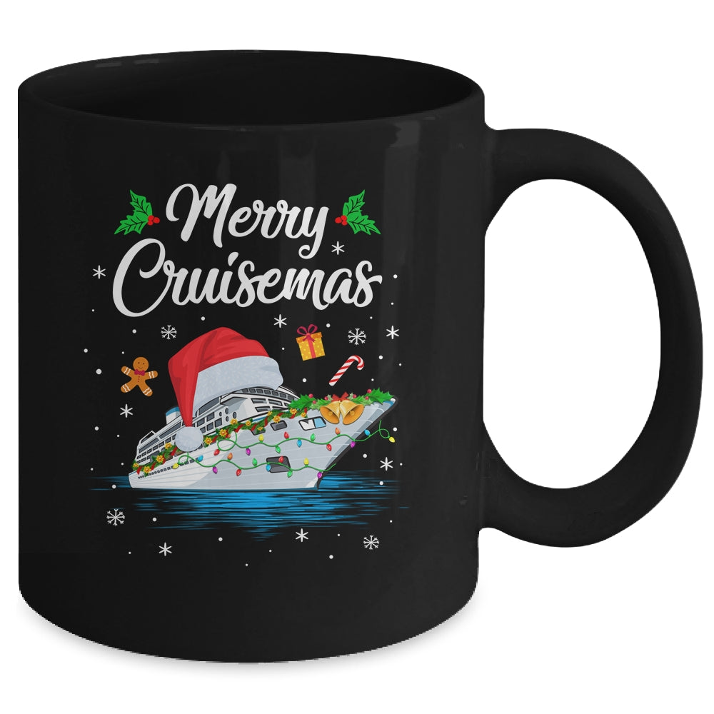 Merry Cruisemas Christmas Family Santa Reindeer Cruise Ship Mug | siriusteestore