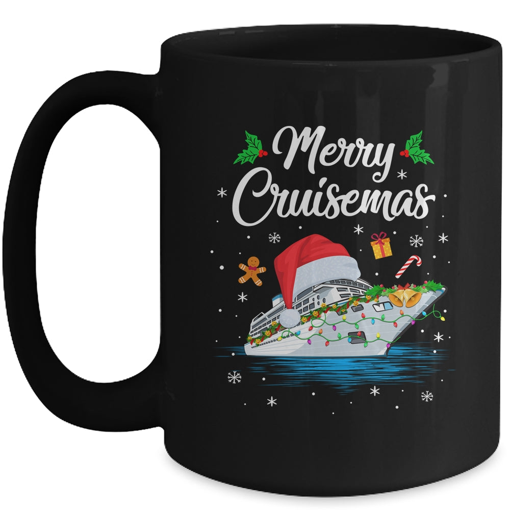 Merry Cruisemas Christmas Family Santa Reindeer Cruise Ship Mug | siriusteestore