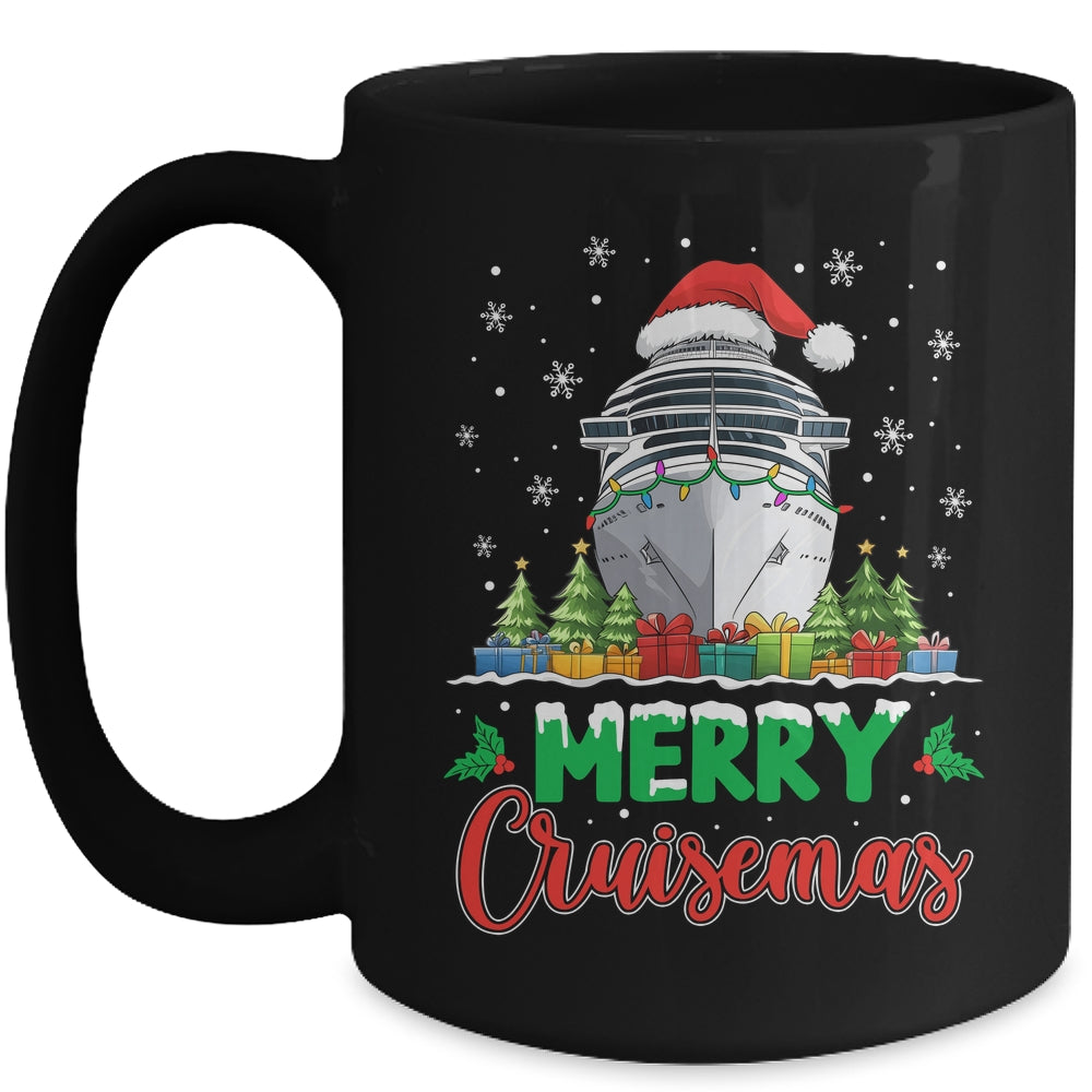 Merry Cruisemas Funny Vacation Cruise Ship Christmas Holiday Mug | siriusteestore