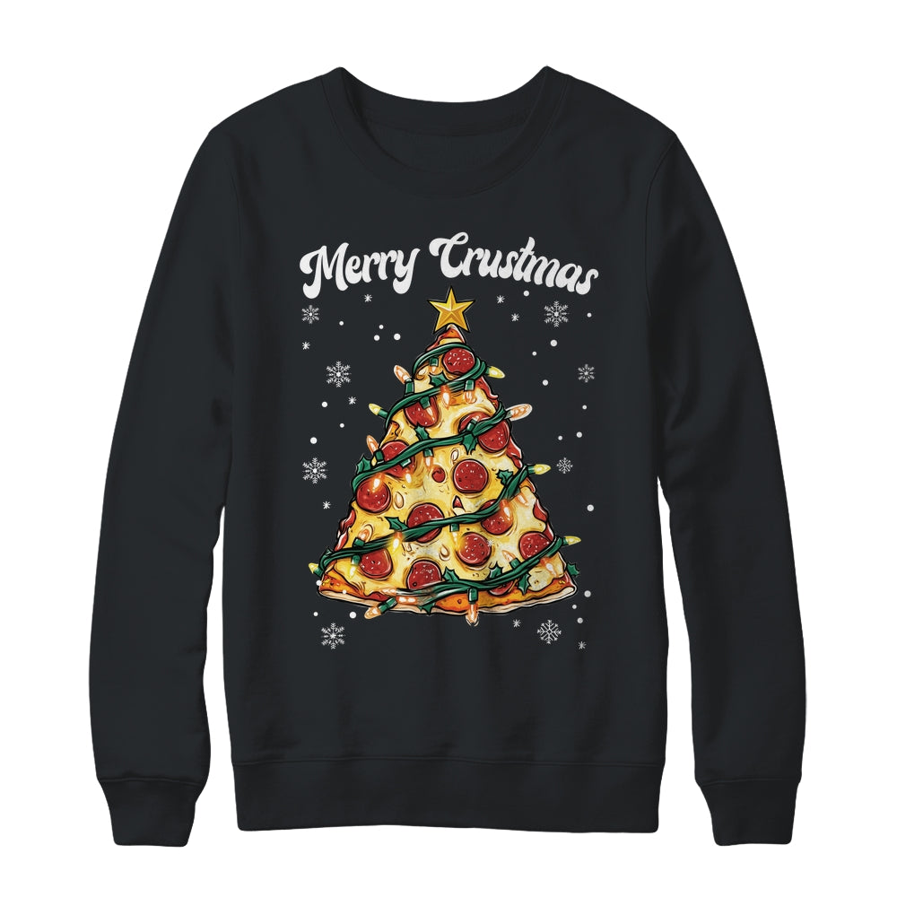 Merry Crustmas Pizza Christmas Tree Xmas Kids Men Women Shirt & Sweatshirt | siriusteestore