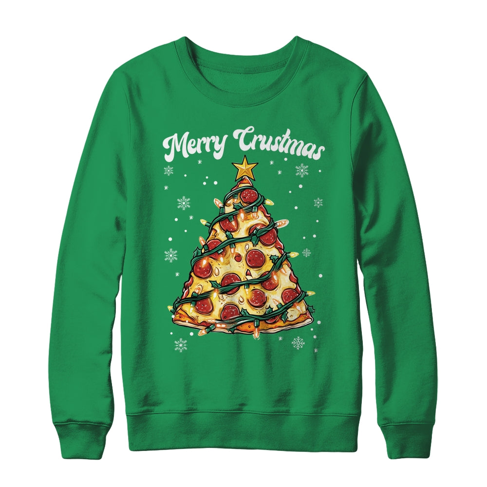 Merry Crustmas Pizza Christmas Tree Xmas Kids Men Women Shirt & Sweatshirt | siriusteestore