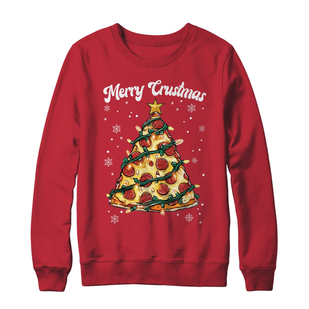 Merry Crustmas Pizza Christmas Tree Xmas Kids Men Women Shirt & Sweatshirt | siriusteestore