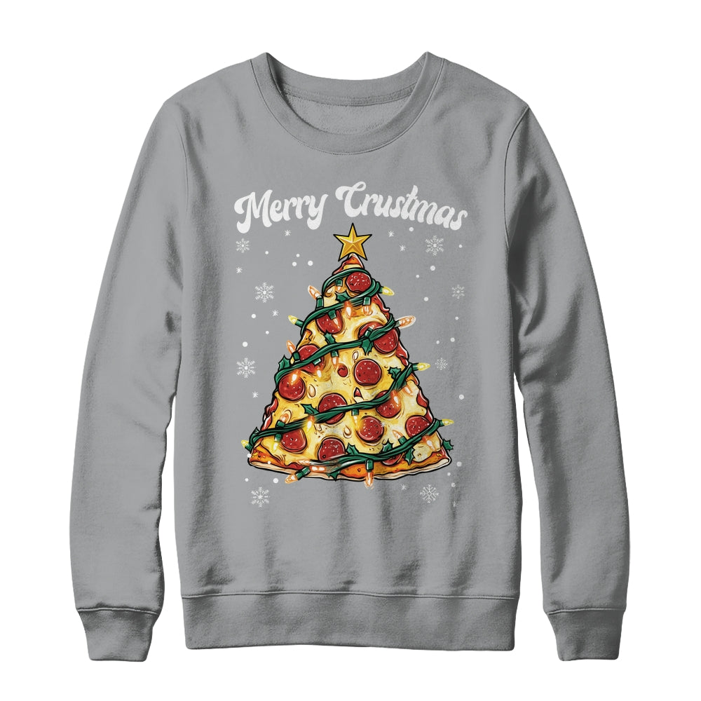 Merry Crustmas Pizza Christmas Tree Xmas Kids Men Women Shirt & Sweatshirt | siriusteestore