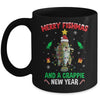 Merry Fishmas Crappie Christmas Tree Fishing Funny Xmas Mug | siriusteestore