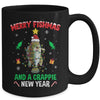 Merry Fishmas Crappie Christmas Tree Fishing Funny Xmas Mug | siriusteestore