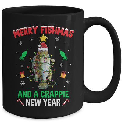 Merry Fishmas Crappie Christmas Tree Fishing Funny Xmas Mug | siriusteestore