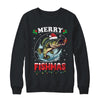 Merry Fishmas Fish Funny Fishing Christmas Dad Men Shirt & Sweatshirt | siriusteestore