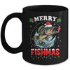 Merry Fishmas Fish Funny Fishing Christmas Dad Men Mug | siriusteestore