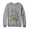 Merry Fishmas Funny Christmas Tree Lights Fishing Rod Fish Shirt & Sweatshirt | siriusteestore