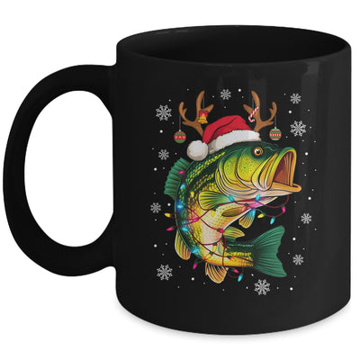 Merry Fishmas Santa Fishing Funny Fisherman Lovers Christmas Mug | siriusteestore