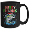 Merry Fishmas Santa Fishing Lovers Funny Fisherman Christmas Mug | siriusteestore