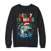 Merry Fishmas Santa Fishing Lovers Funny Fisherman Christmas Shirt & Sweatshirt | siriusteestore