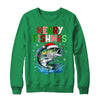 Merry Fishmas Santa Fishing Lovers Funny Fisherman Christmas Shirt & Sweatshirt | siriusteestore