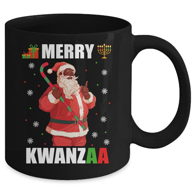 Merry Kwanzaa Santa Black Christmas African American Mug | siriusteestore