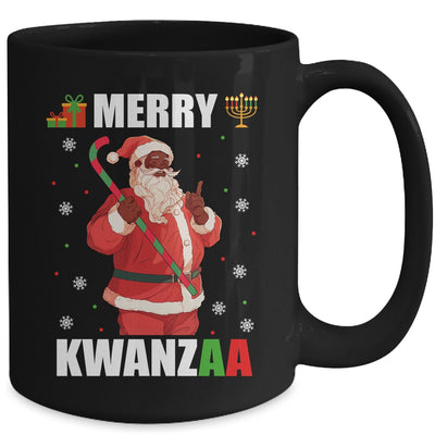 Merry Kwanzaa Santa Black Christmas African American Mug | siriusteestore