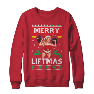 Merry Liftmas Ugly Christmas Miss Santa Gym Workout Shirt & Sweatshirt | siriusteestore