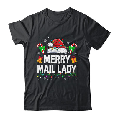 Merry Mail Lady Christmas Santa Postal Worker Mail Carrier Shirt & Sweatshirt | siriusteestore