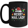Merry Mail Lady Christmas Santa Postal Worker Mail Carrier Mug | siriusteestore