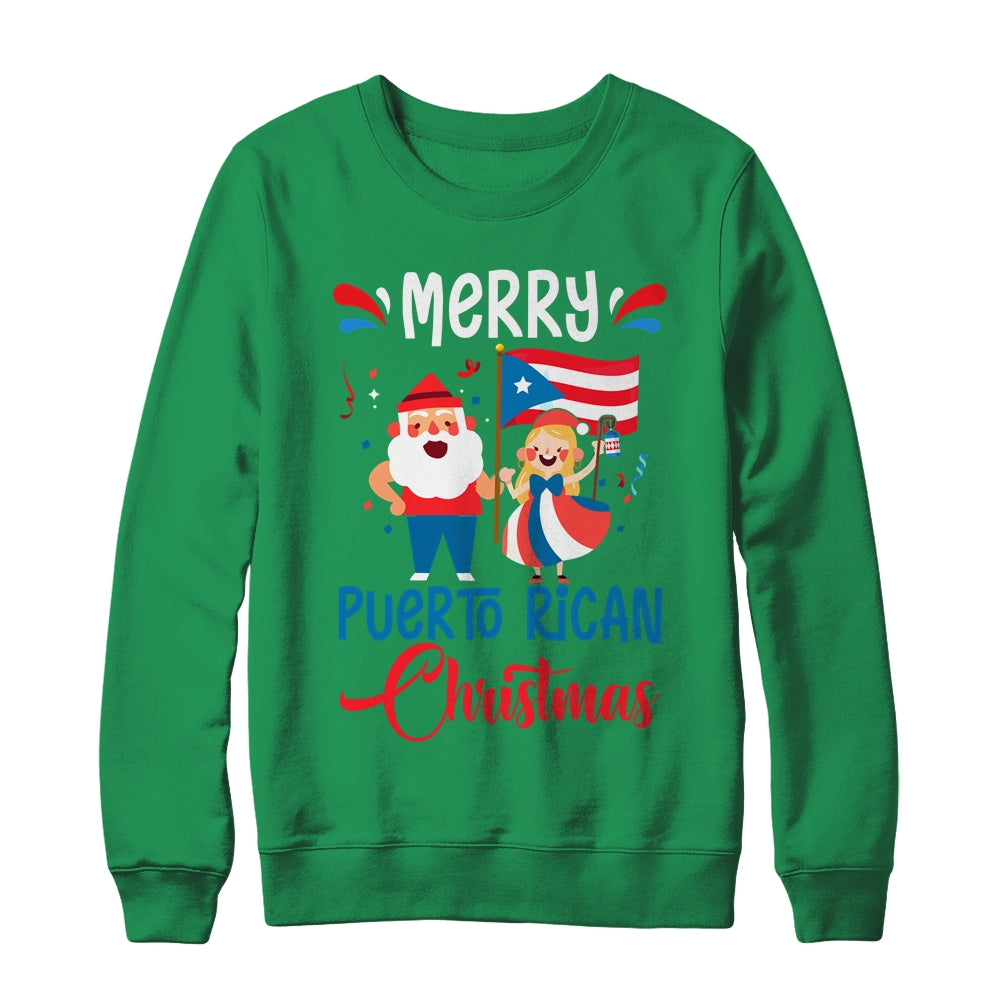 Merry Puerto Rican Christmas Puerto Rico Christmas Shirt & Sweatshirt | siriusteestore