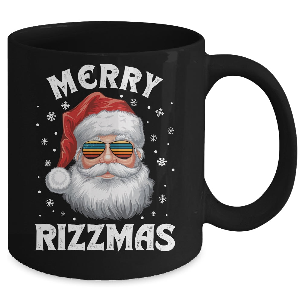 Merry Rizzmas Funny Christmas Santa Claus Kids Teens School Mug | siriusteestore