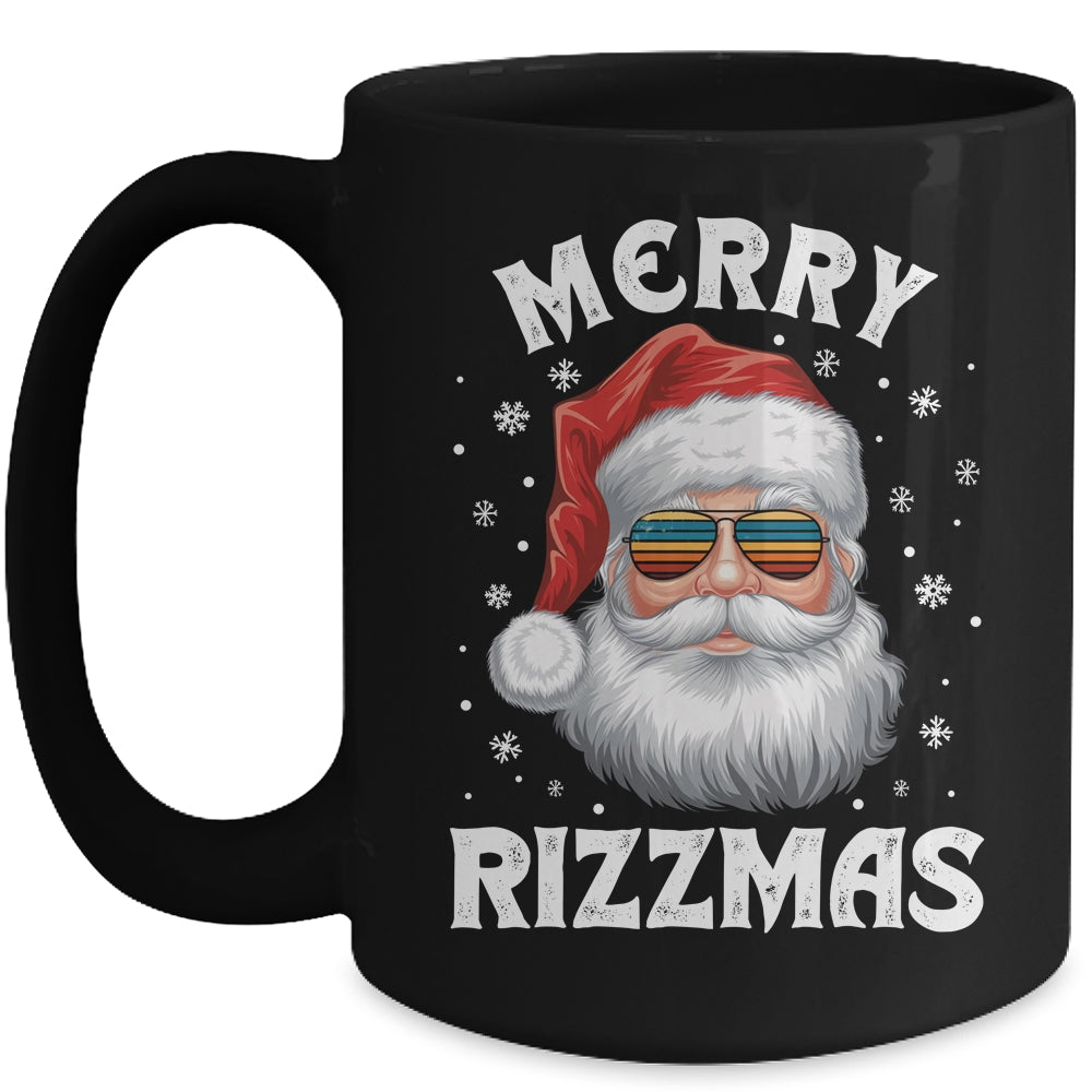 Merry Rizzmas Funny Christmas Santa Claus Kids Teens School Mug | siriusteestore