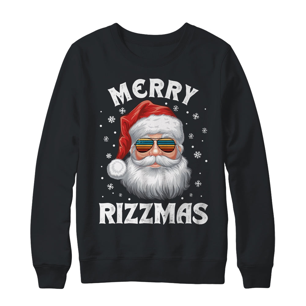 Merry Rizzmas Funny Christmas Santa Claus Kids Teens School Shirt & Sweatshirt | siriusteestore