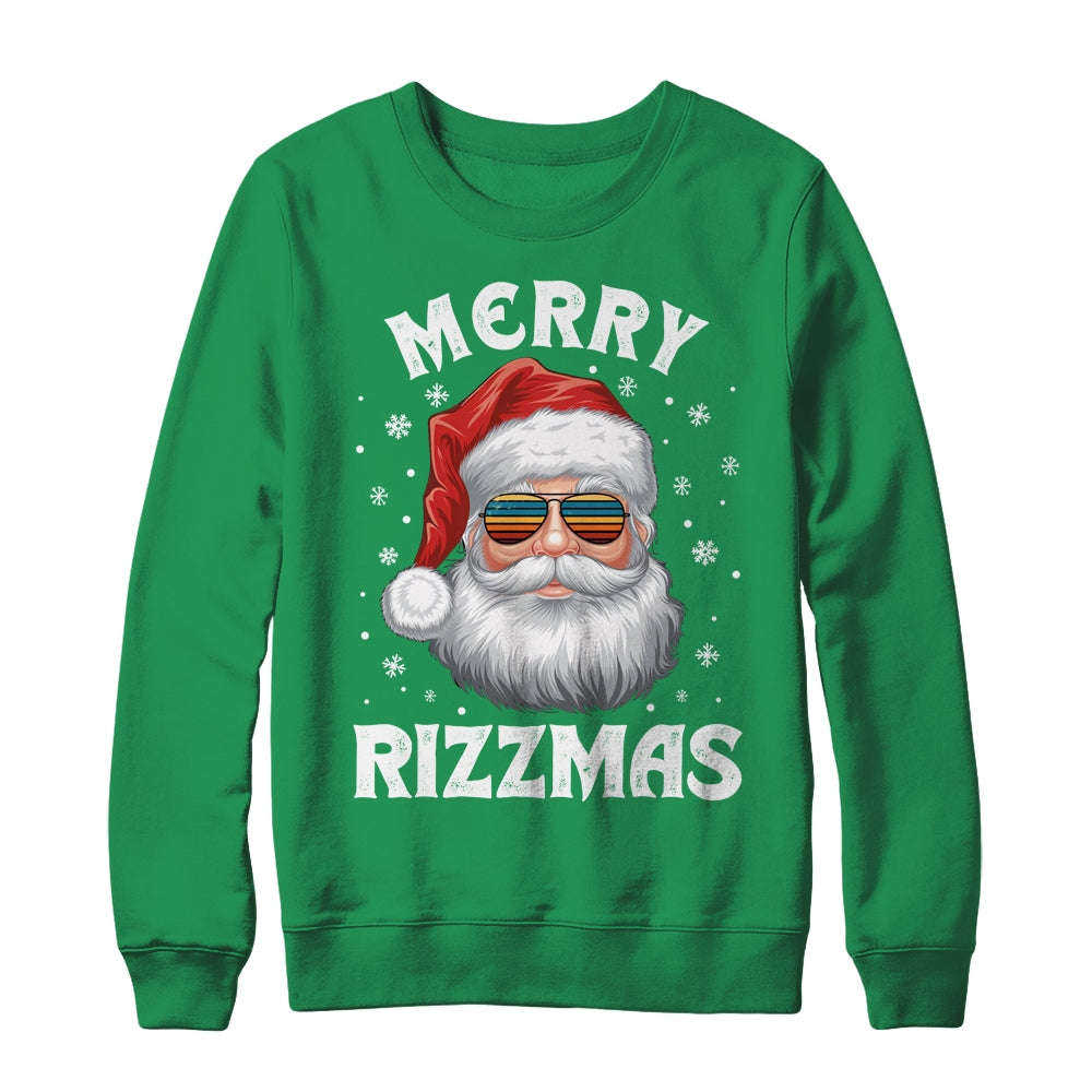 Merry Rizzmas Funny Christmas Santa Claus Kids Teens School Shirt & Sweatshirt | siriusteestore