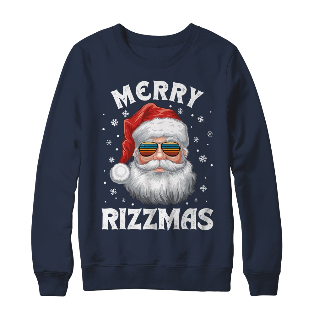 Merry Rizzmas Funny Christmas Santa Claus Kids Teens School Shirt & Sweatshirt | siriusteestore