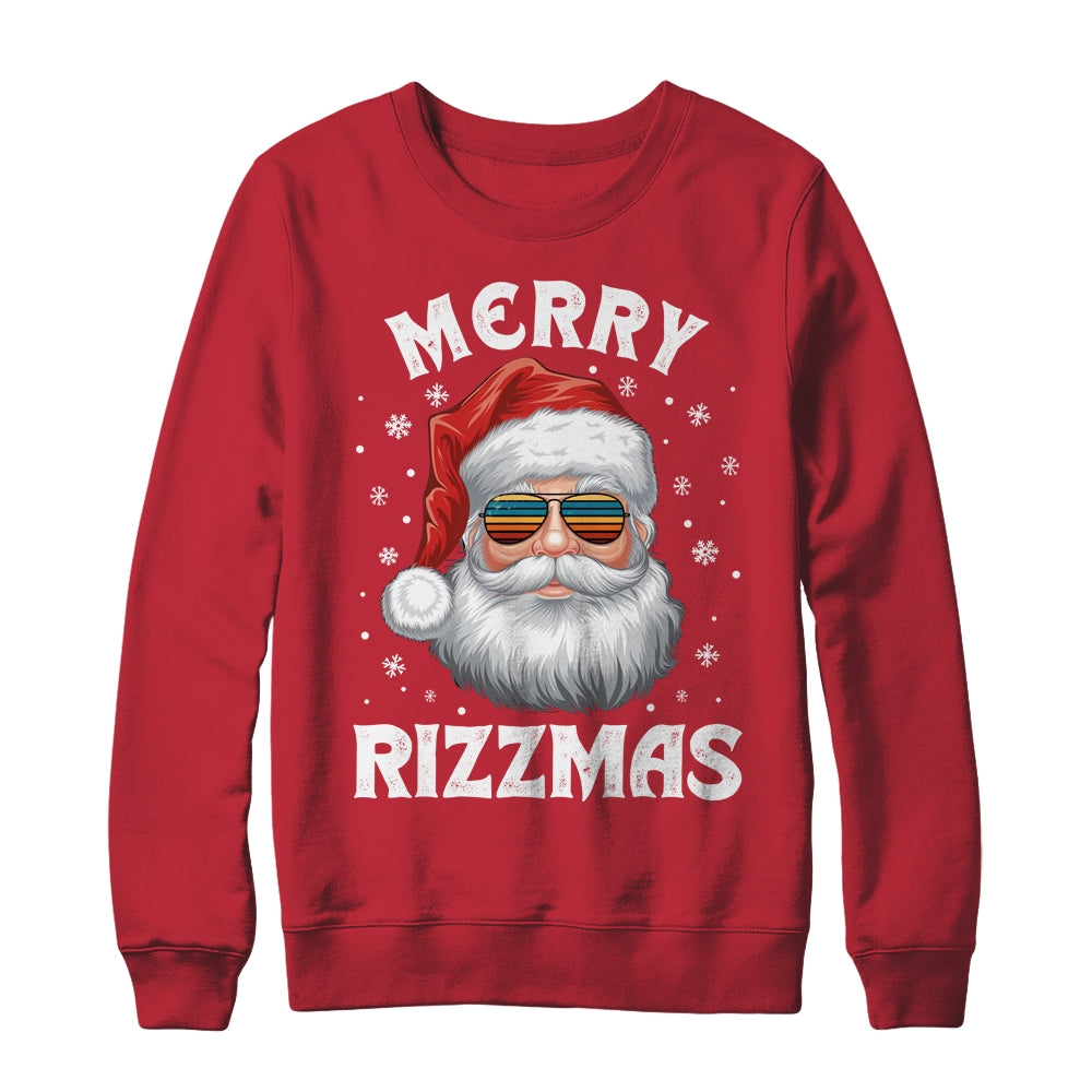 Merry Rizzmas Funny Christmas Santa Claus Kids Teens School Shirt & Sweatshirt | siriusteestore