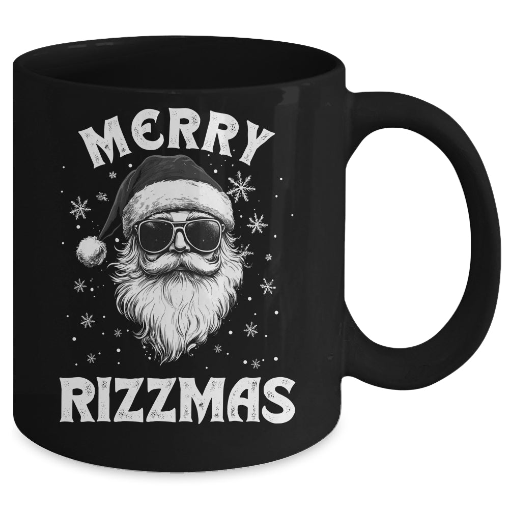 Merry Rizzmas Kids Teens School Funny Christmas Santa Claus Mug | siriusteestore