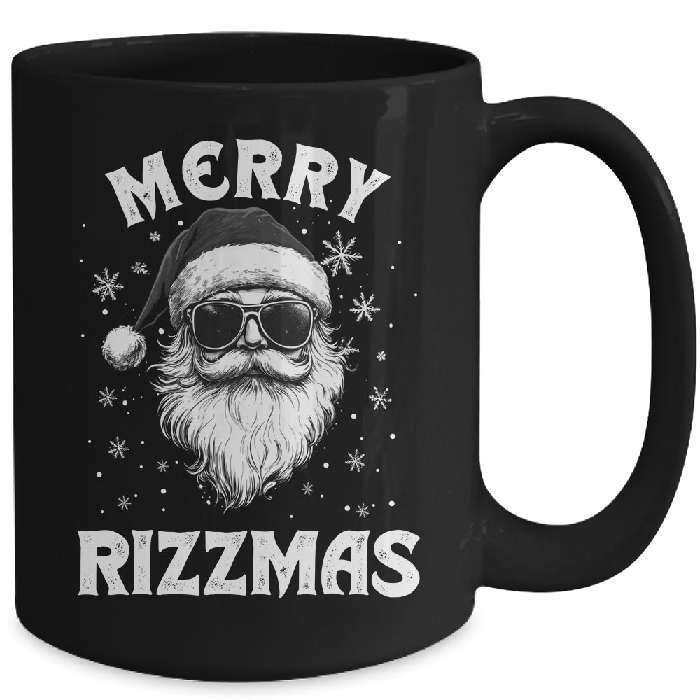 Merry Rizzmas Kids Teens School Funny Christmas Santa Claus Mug | siriusteestore