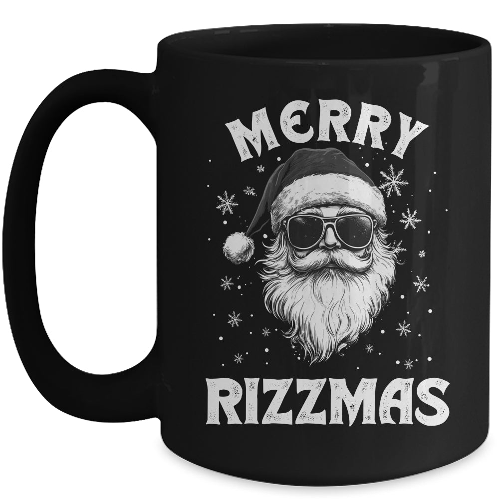 Merry Rizzmas Kids Teens School Funny Christmas Santa Claus Mug | siriusteestore