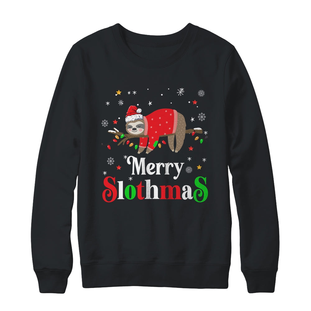 Merry Slothmas Sloth Xmas Merry Christmas For Sloth Lovers Shirt & Sweatshirt | siriusteestore