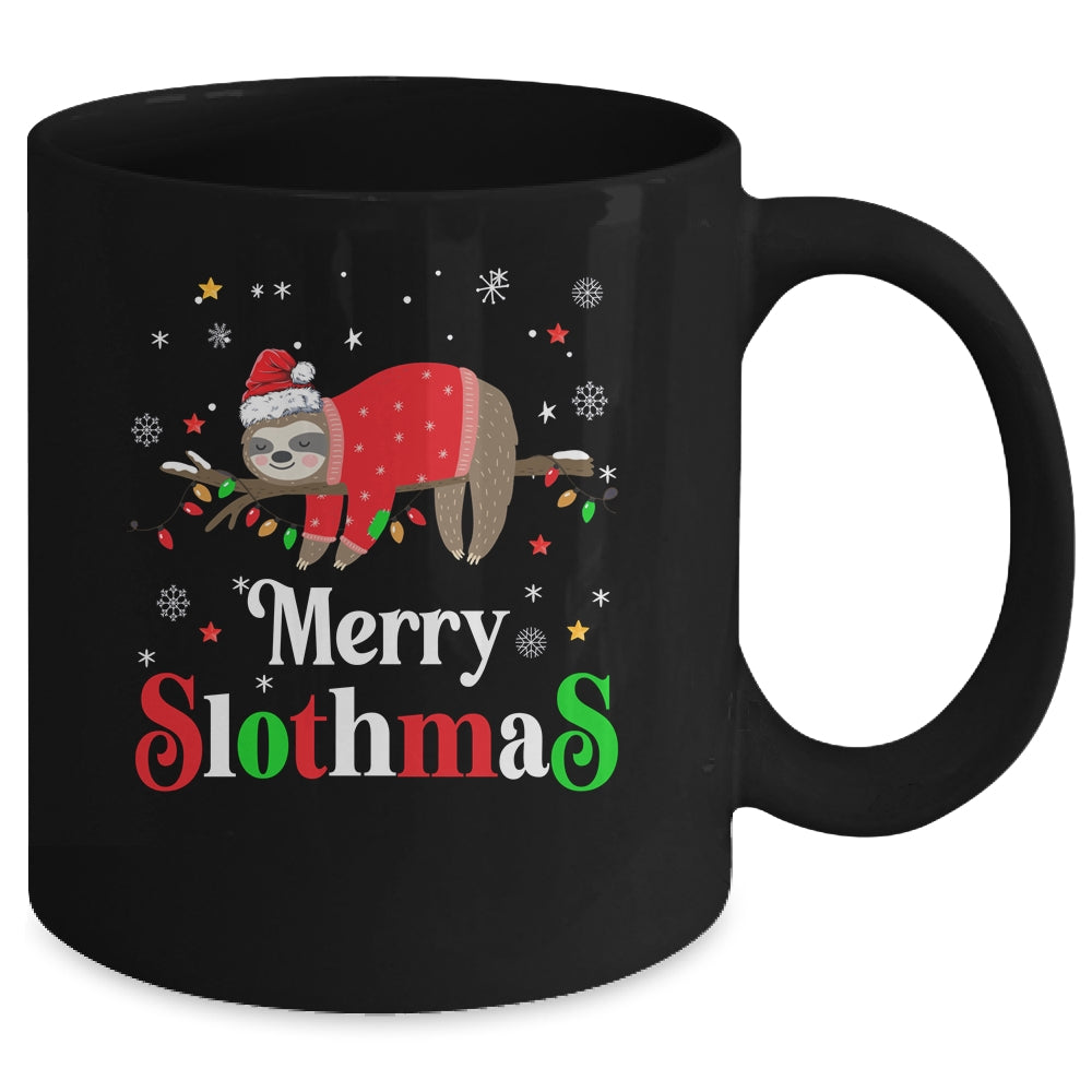Merry Slothmas Sloth Xmas Merry Christmas For Sloth Lovers Mug | siriusteestore