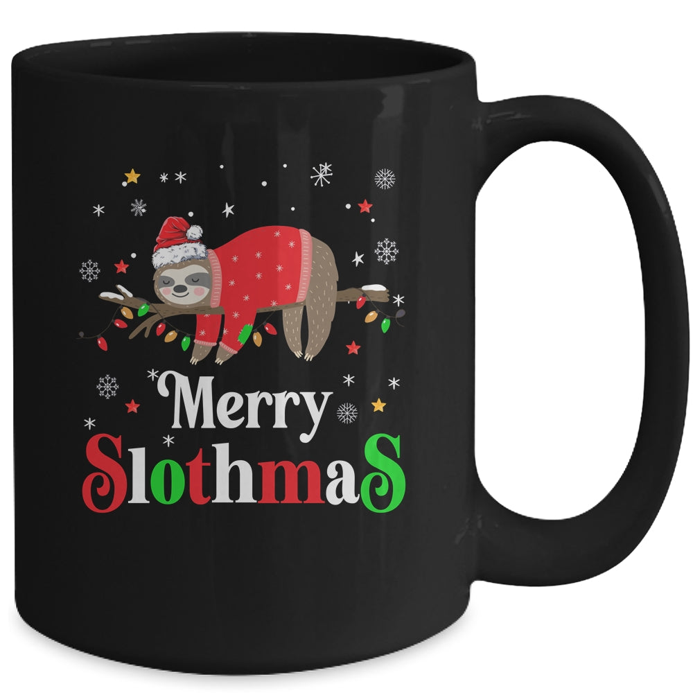 Merry Slothmas Sloth Xmas Merry Christmas For Sloth Lovers Mug | siriusteestore