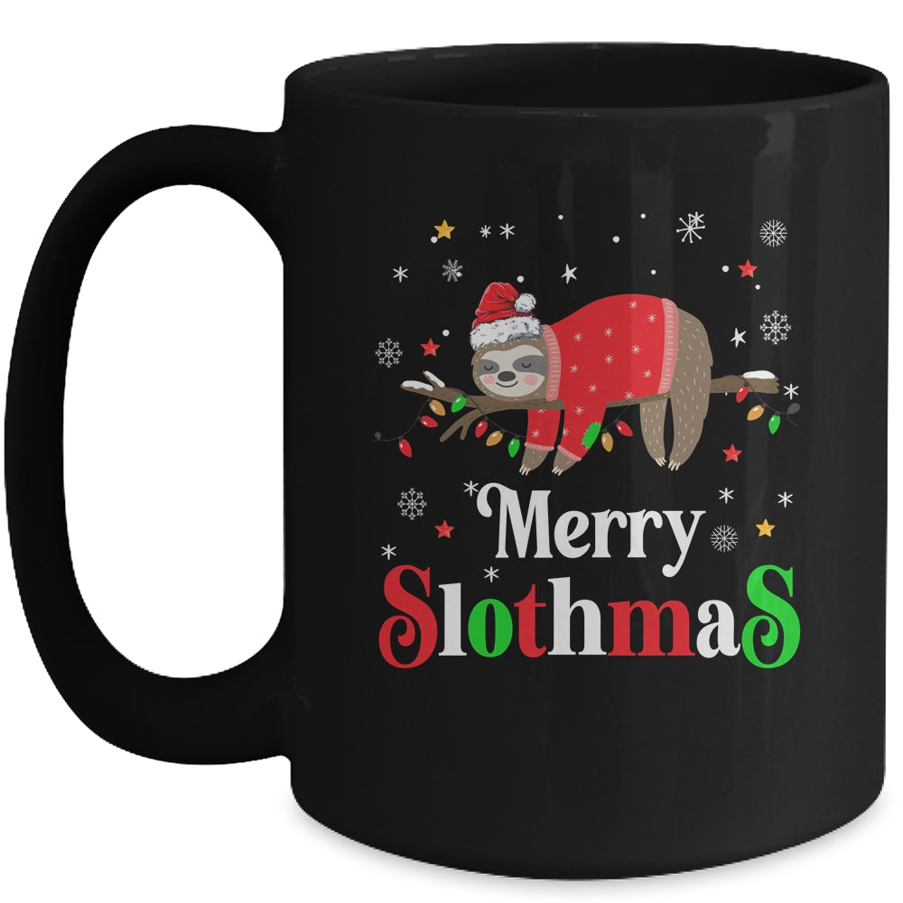 Merry Slothmas Sloth Xmas Merry Christmas For Sloth Lovers Mug | siriusteestore