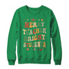Merry Teacher Bright Students Funny Christmas Teacher Groovy Shirt & Sweatshirt | siriusteestore