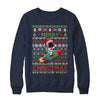 Merry Ugly Christmas Santa Hat Astronaut Riding Rocket Xmas Shirt & Sweatshirt | siriusteestore